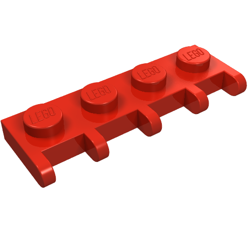 LEGO 4315 Hinge Plate 1 x 4 in Red - Authentic LEGO Part