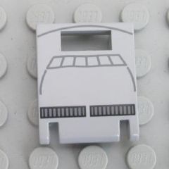 LEGO 4346pb07 Container, Box 2 x 2 x 2 Door with Slot with Black Sith Infiltrator Pattern - Main Product Image