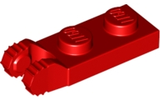 LEGO 44302 Hinge Plate 1 x 2 Locking with 2 Fingers on End in Red - Authentic LEGO Part