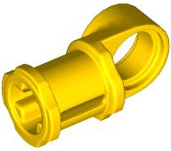 LEGO 44 Light Bluish Gray Technic, Axle and Pin Connector Toggle Joint Smooth in Yellow - Authentic LEGO Part