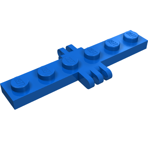 LEGO 4507 Hinge Plate 1 x 6 with 2 and 3 Fingers On Sides - Main Product Image