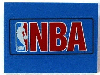 LEGO 4515pb016 Slope 10 6 x 8 with NBA Logo Red Pattern (Sticker) - Sets 3432 / 3433 - Main Product Image