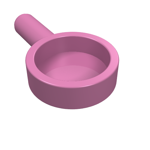 LEGO 4528 Minifigure, Utensil Frying Pan in Dark Pink - Authentic LEGO Part