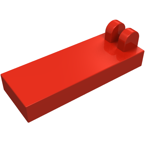 LEGO 4531 Hinge Tile 1 x 2 1/2 with 2 Fingers on Top in Red - Authentic LEGO Part