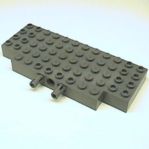 LEGO 45403c01 Brick, Modified 5 x 12 with 1 x 2 Cutouts and 3 Holes on Side with 2 Fixed Rotatable Friction Pins (45403 / bb1241) - Main Product Image