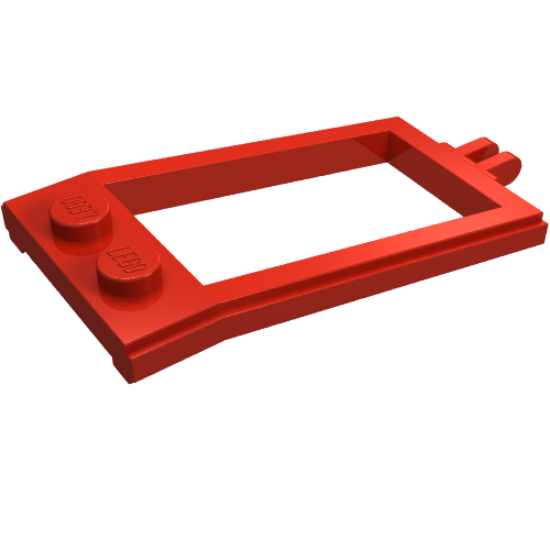 LEGO 4587 Horse Hitching / Harness Traces with Hinge in Red - Authentic LEGO Part