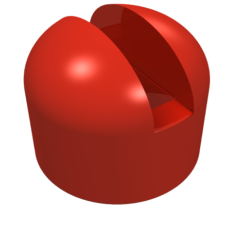 LEGO 4592 Antenna Small Base in Red - Authentic LEGO Part
