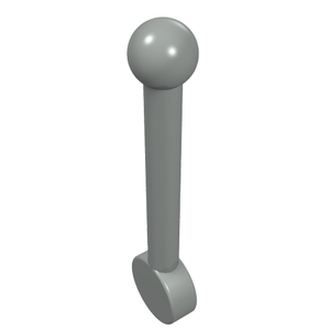 LEGO 4593 Antenna Small Lever in Light Gray - Authentic LEGO Part