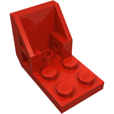 LEGO 4598 Bracket 3 x 2 - 2 x 2 Inverted (Space Seat) in Red - Authentic LEGO Part