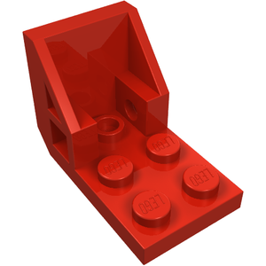 LEGO 4598 Bracket 3 x 2 - 2 x 2 Inverted (Space Seat) in Red - Authentic LEGO Part