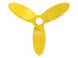 LEGO 4617 Propeller 3 Blade 5.5 Diameter in Yellow - Authentic LEGO Part