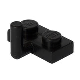 LEGO 4623a Plate, Modified 1 x 2 with Bar Arm Up (Horizontal Arm 6mm) in Black - Authentic LEGO Part