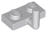 LEGO 4623b Plate, Modified 1 x 2 with Bar Arm Up (Horizontal Arm 5mm) in Light Bluish Gray - Authentic LEGO Part
