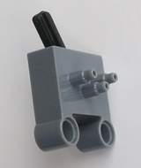 LEGO 4694cc01 Pneumatic Switch with Pin Holes and Stepped Outlets - Main Product Image