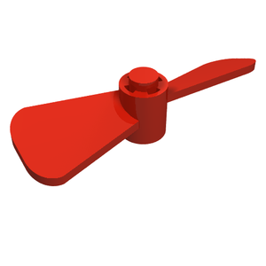 LEGO 4745 Propeller 2 Blade Twisted in Red - Authentic LEGO Part