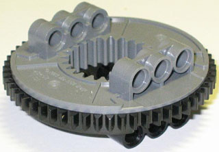 LEGO 48452cx1 Technic Turntable 56 Tooth with Black Top (48452 / 48168) - Main Product Image