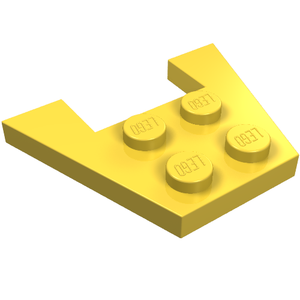 LEGO 4859 Wedge, Plate 3 x 4 without Stud Notches in Yellow - Authentic LEGO Part
