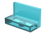 LEGO 4865 Panel 1 x 2 x 1 in Trans-Light Blue - Authentic LEGO Part