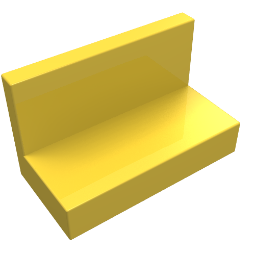 LEGO 4865 Panel 1 x 2 x 1 in Yellow - Authentic LEGO Part