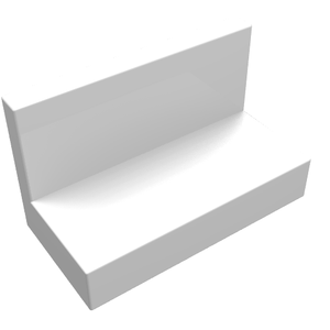 LEGO 4865 Panel 1 x 2 x 1 in White - Authentic LEGO Part