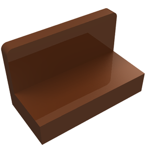 LEGO 4865b Panel 1 x 2 x 1 with Rounded Corners in Reddish Brown - Authentic LEGO Part