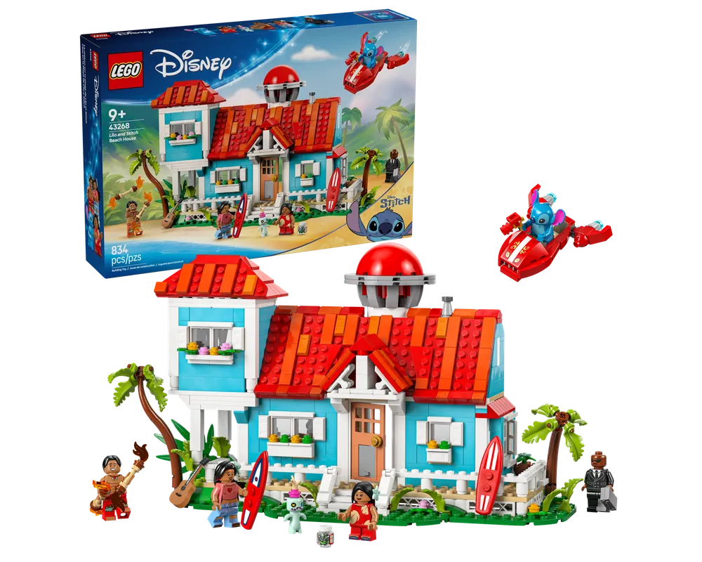 LEGO Disney 43268 - Lilo and Stitch Beach House - Authentic LEGO Set Main Image