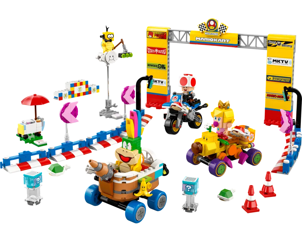 LEGO Super Mario 72036 - Baby Peach & Grand Prix Set - Authentic LEGO Set Image 2
