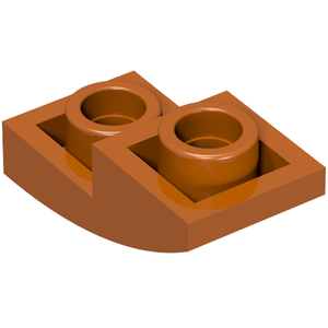 LEGO 24201 Slope, Curved 2 x 1 x 2/3 Inverted in Dark Orange - Authentic LEGO Part