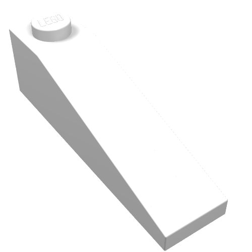 LEGO 60477 Slope 18 4 x 1 in White - Authentic LEGO Part