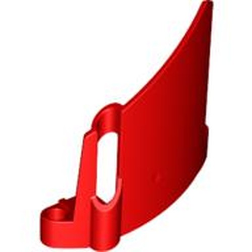 LEGO 44353 Technic, Panel Fairing #23 Large Short, Small Hole, Side B in Red - Authentic LEGO Part