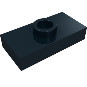 LEGO 3794a Plate, Modified 1 x 2 with 1 Stud without Groove (Jumper) in Black - Authentic LEGO Part