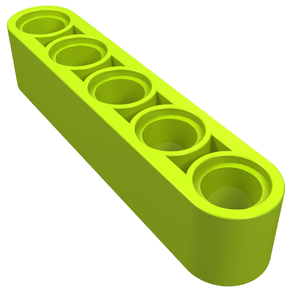 LEGO 32316 Technic, Liftarm Thick 1 x 5 in Lime - Authentic LEGO Part