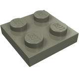LEGO 3022 Plate 2 x 2 in Dark Gray - Authentic LEGO Part
