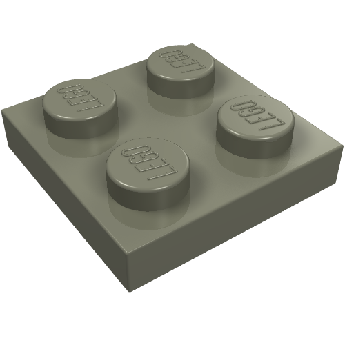 LEGO 3022 Plate 2 x 2 in Dark Gray - Authentic LEGO Part