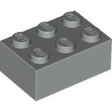 LEGO 3002 Brick 2 x 3 in Light Gray - Authentic LEGO Part