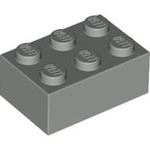 LEGO 3002 Brick 2 x 3 in Light Gray - Authentic LEGO Part