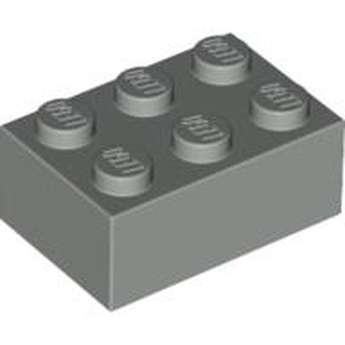 LEGO 3002 Brick 2 x 3 in Light Gray - Authentic LEGO Part