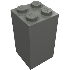 LEGO 30145 Brick 2 x 2 x 3 in Dark Bluish Gray - Authentic LEGO Part