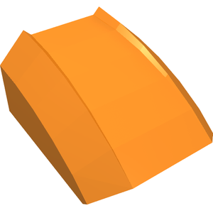 LEGO 30602 Slope, Curved 2 x 2 Lip in Orange - Authentic LEGO Part