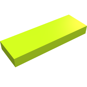 LEGO 63864 Tile 1 x 3 in Lime - Authentic LEGO Part