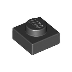 LEGO 3024 Plate 1 x 1 in Black - Authentic LEGO Part