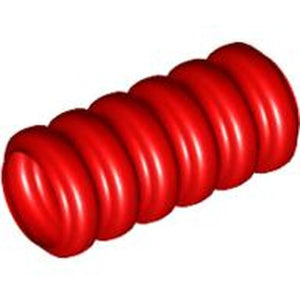 LEGO 78c02 Hose, Ribbed 7mm D.  2L / 1.6cm in Red - Authentic LEGO Part