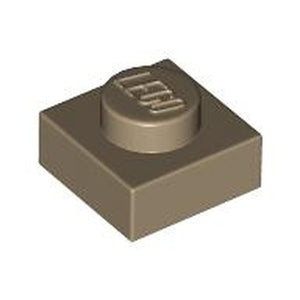 LEGO 3024 Plate 1 x 1 in Dark Tan - Authentic LEGO Part