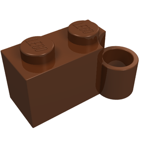 LEGO 3831 Hinge Brick 1 x 4 Swivel Base in Reddish Brown - Authentic LEGO Part
