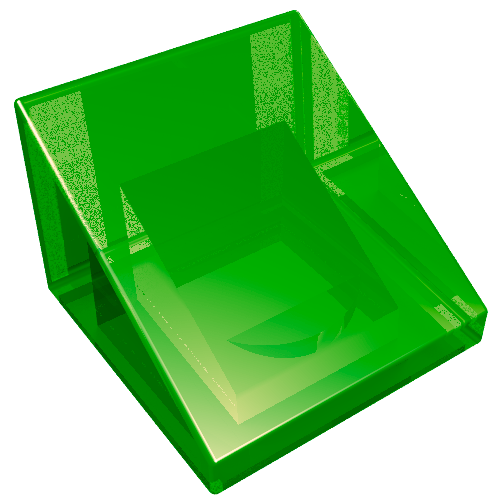 LEGO 54200 Slope 30 1 x 1 x 2/3 in Trans-Green - Authentic LEGO Part