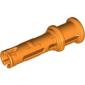 LEGO 32054 Technic, Pin 3L with Friction Ridges and Stop Bush in Orange - Authentic LEGO Part