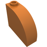 LEGO 33243 Slope, Curved 3 x 1 x 2 with Hollow Stud in Medium Nougat - Authentic LEGO Part