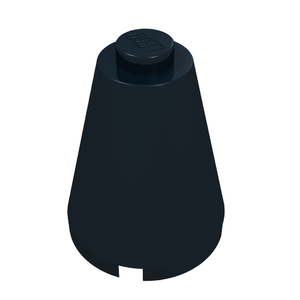LEGO 3942a Cone 2 x 2 x 2 - Solid Stud in Black - Authentic LEGO Part
