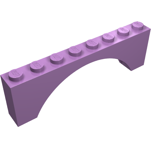 LEGO 3308 Arch 1 x 8 x 2 in Medium Lavender - Authentic LEGO Part