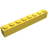 LEGO 3008 Brick 1 x 8 in Yellow - Authentic LEGO Part